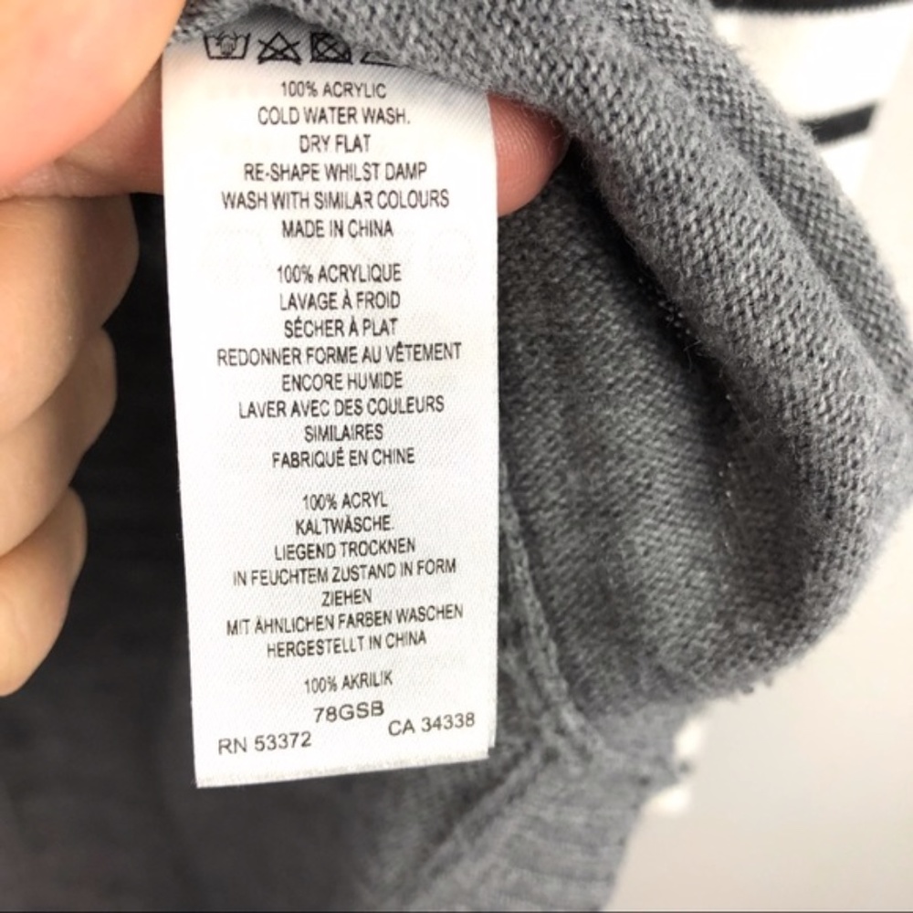 French Connection Drop Shoulder Stripe Sweater - Picture 6 of 6